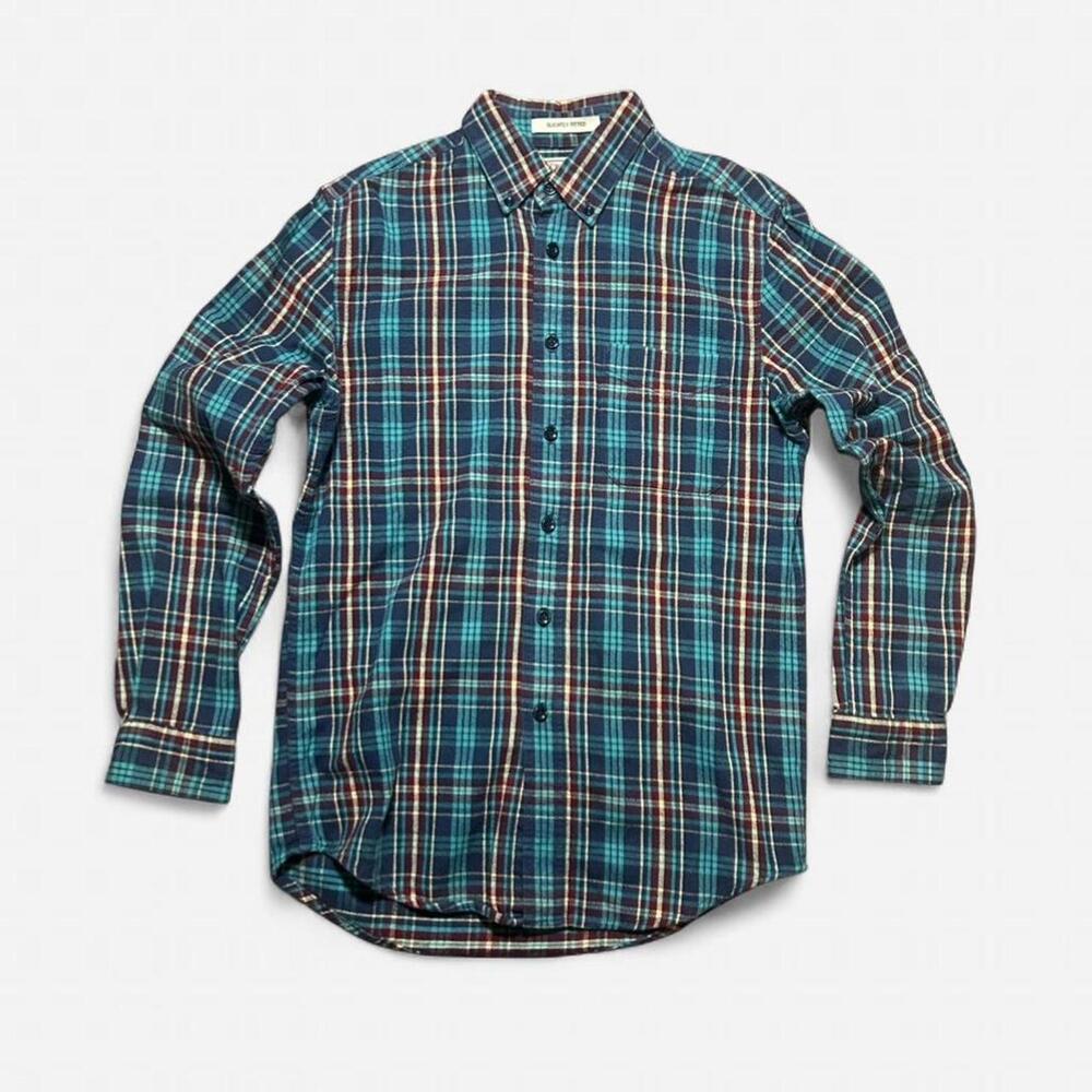 LL Bean Slightly Fitted Mens Flannel‎ Long Sleeve Size Small